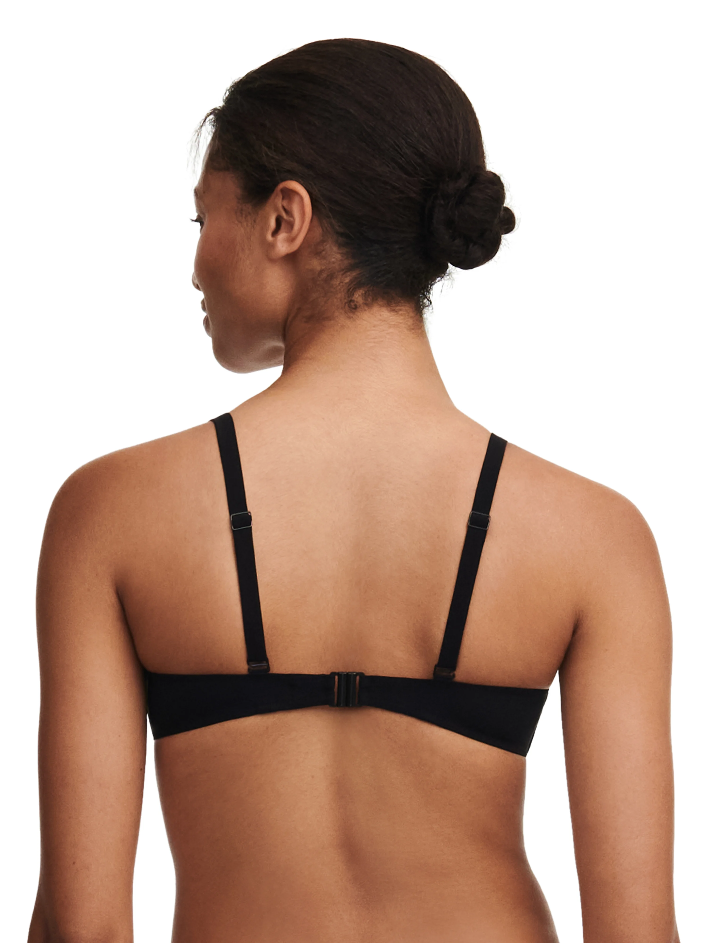EMBLEM - Haut de maillot de bain coques push-up bretelles multi-positions | Noir
