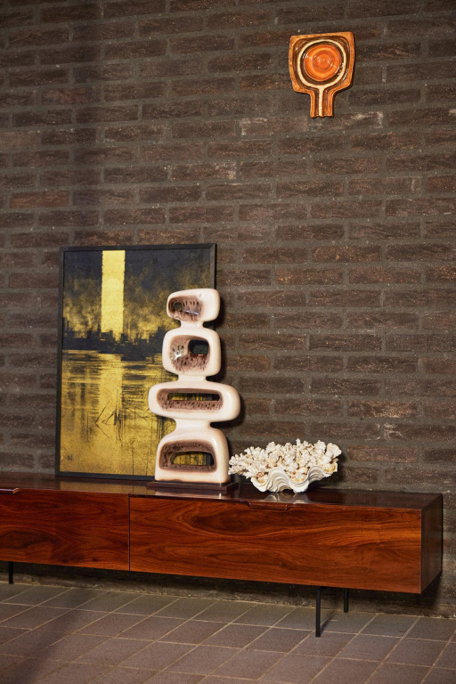 HKliving Ceramic Wall Art wanddecoratie Corsage