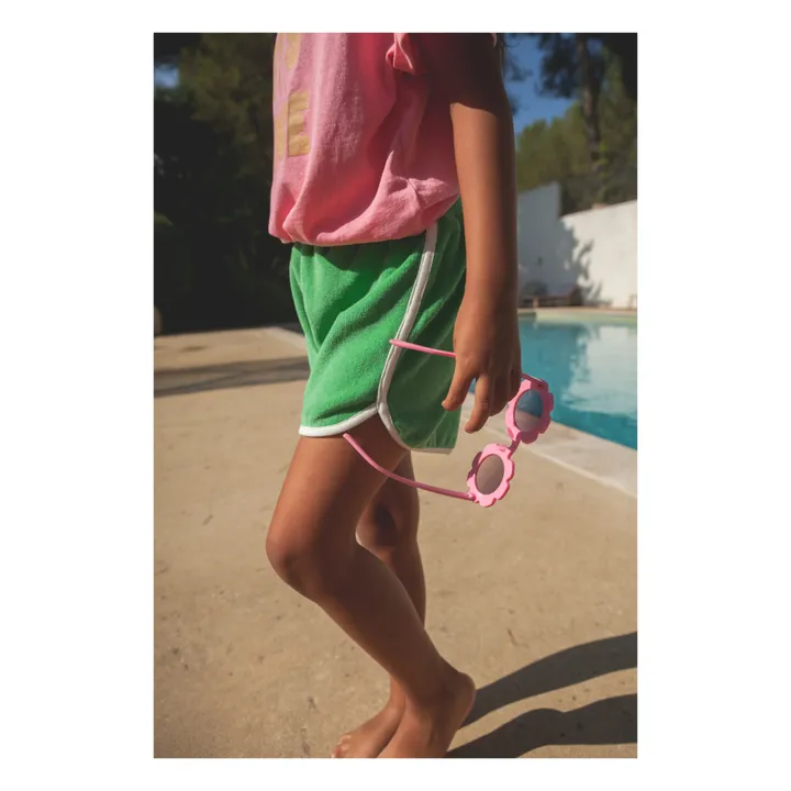 Marlot Paris Short Fauve Eponge | Vert d'eau