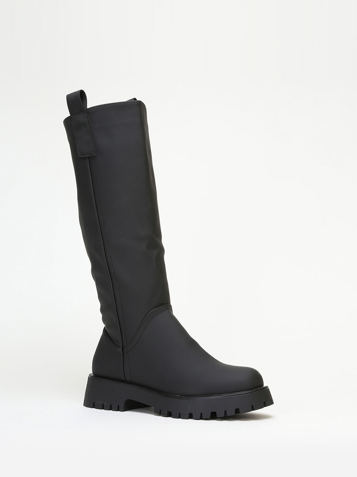 Bottes de pluie à plateforme crantée- Noir
