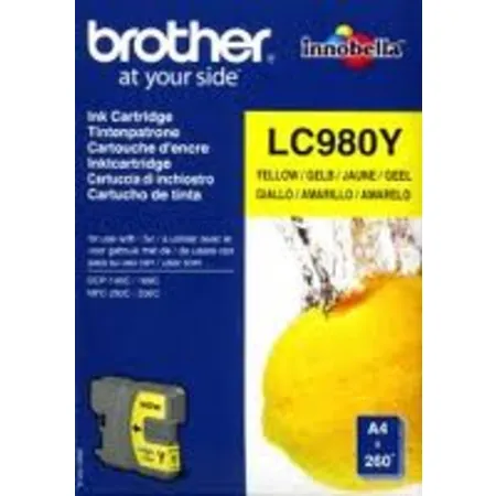 Brother Tintenpatrone LC-980Y gelb