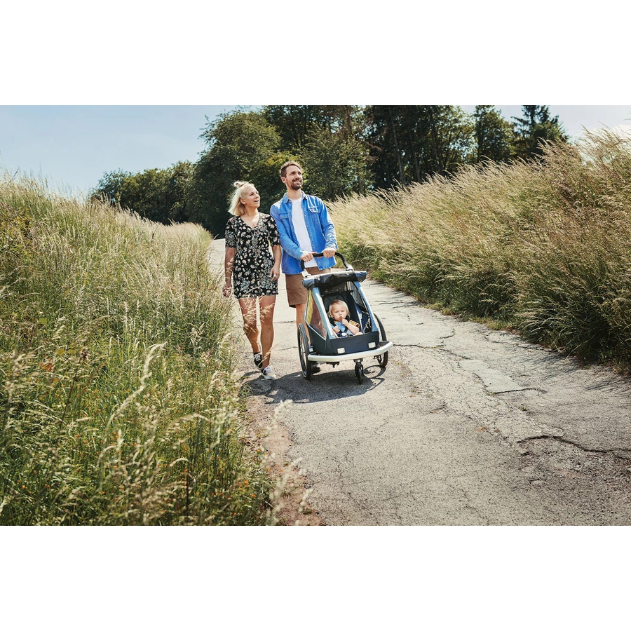 CROOZER Kinderfahrradanhänger Kid Keeke 2 Mountain Grey