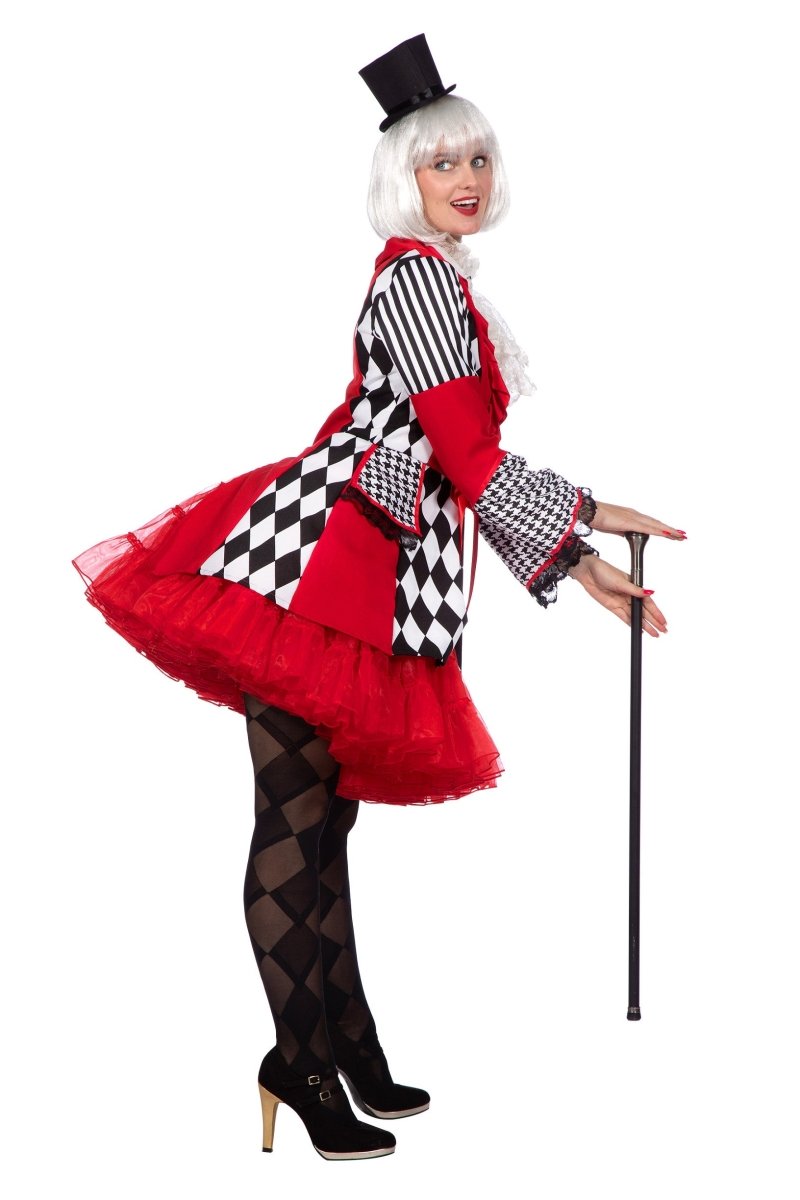 Rood Zwarte Jas Dames Ruiten