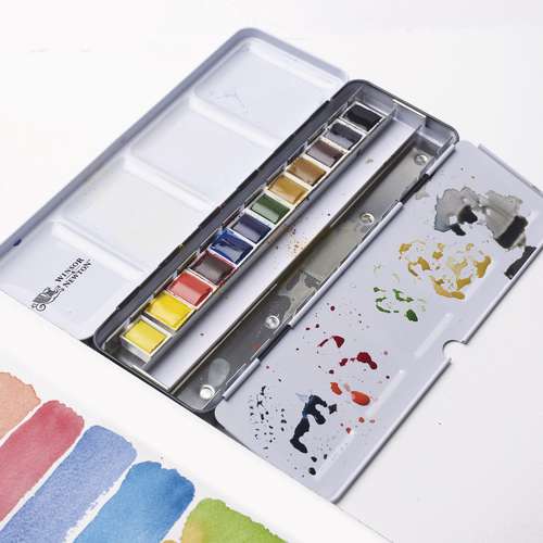 WINSOR & NEWTON™ Professional WATER COLOUR™ BLACK BOX, 12-teiliges Aquarellset