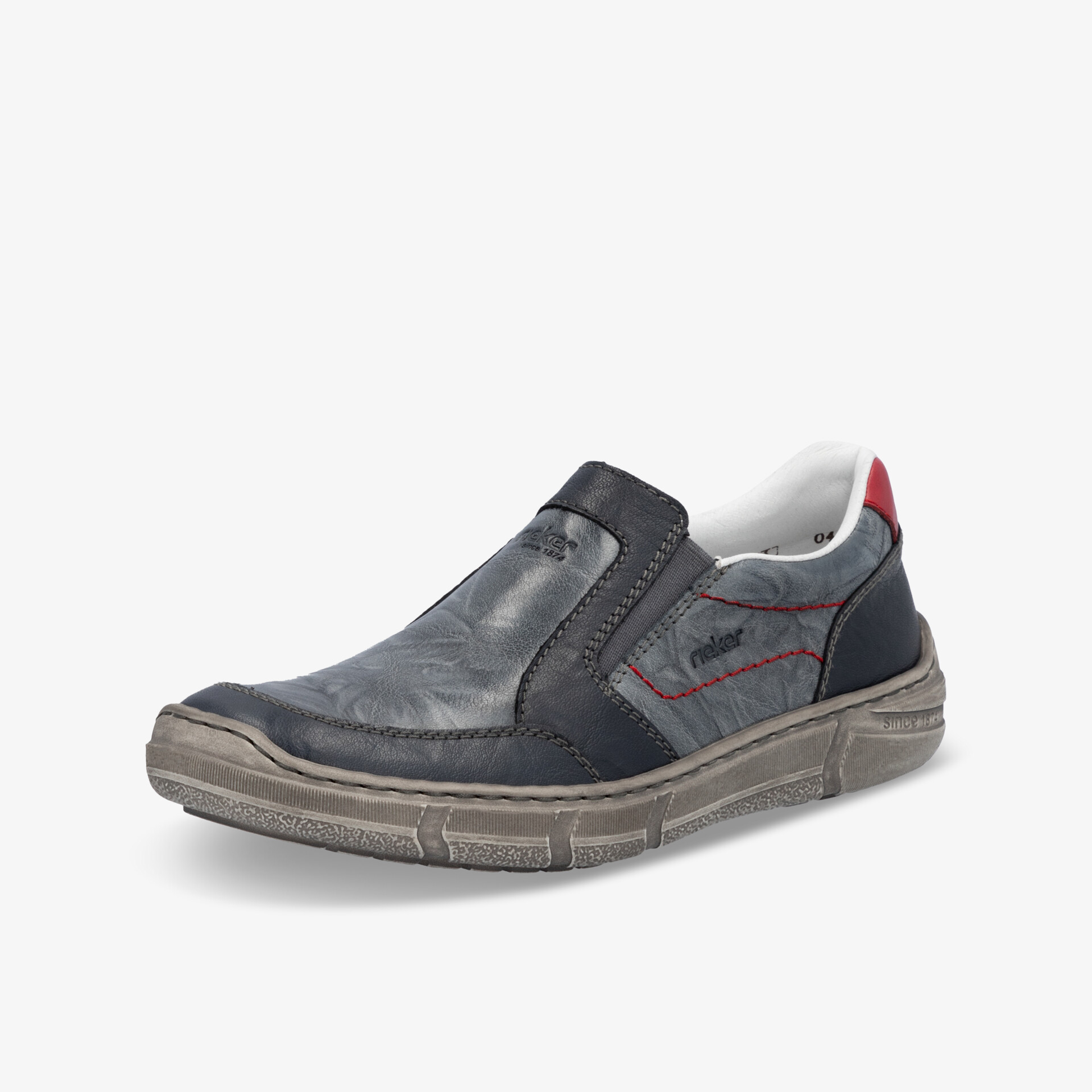 rieker Herren Slipper blau