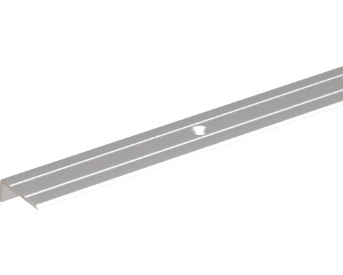 Eindprofiel, aluminium, zilver geanodiseerd, 24,5x10x1,5 mm, 1 m