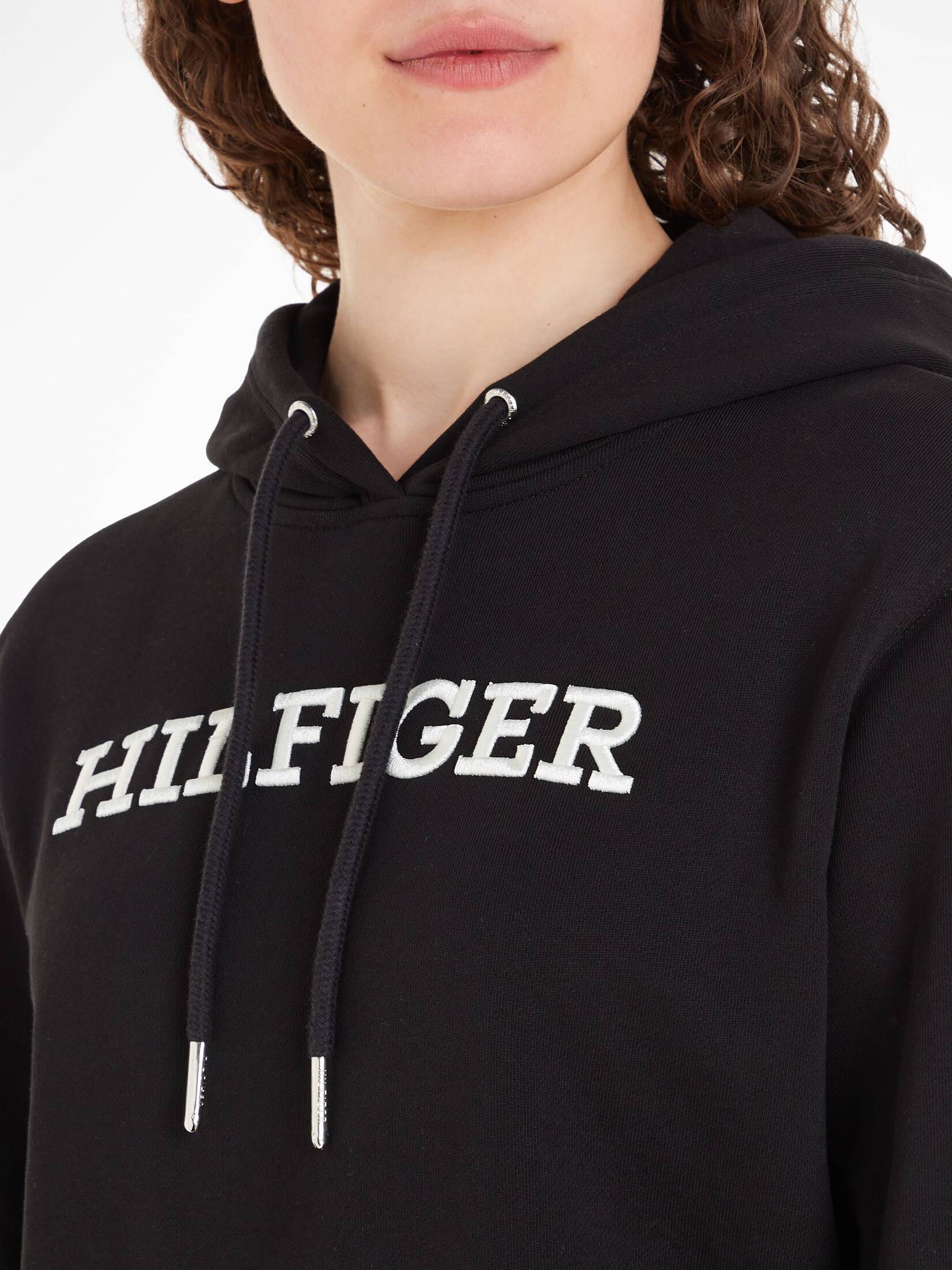 Tommy Hilfiger| Damen Sweatshirt REG MONOTYPE EMB HOODIE