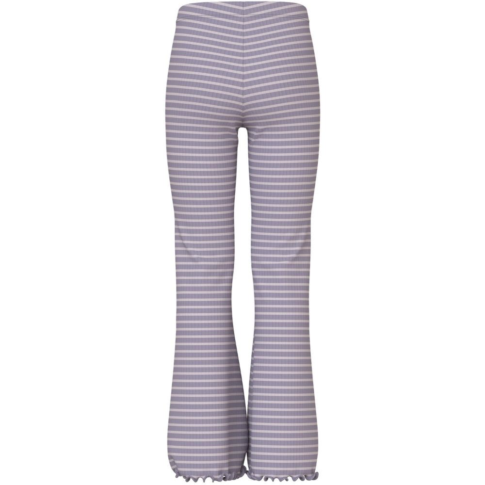 Køb Name It Lavender Gray Lilac Marble Stripe Nkfvemma Flare Bukser