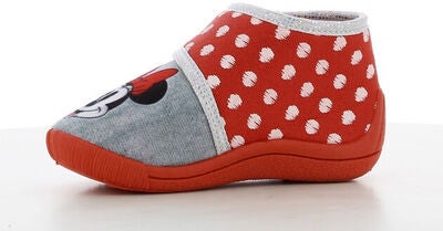 Disney Minni Mus Tøfler, Red/Light Grey