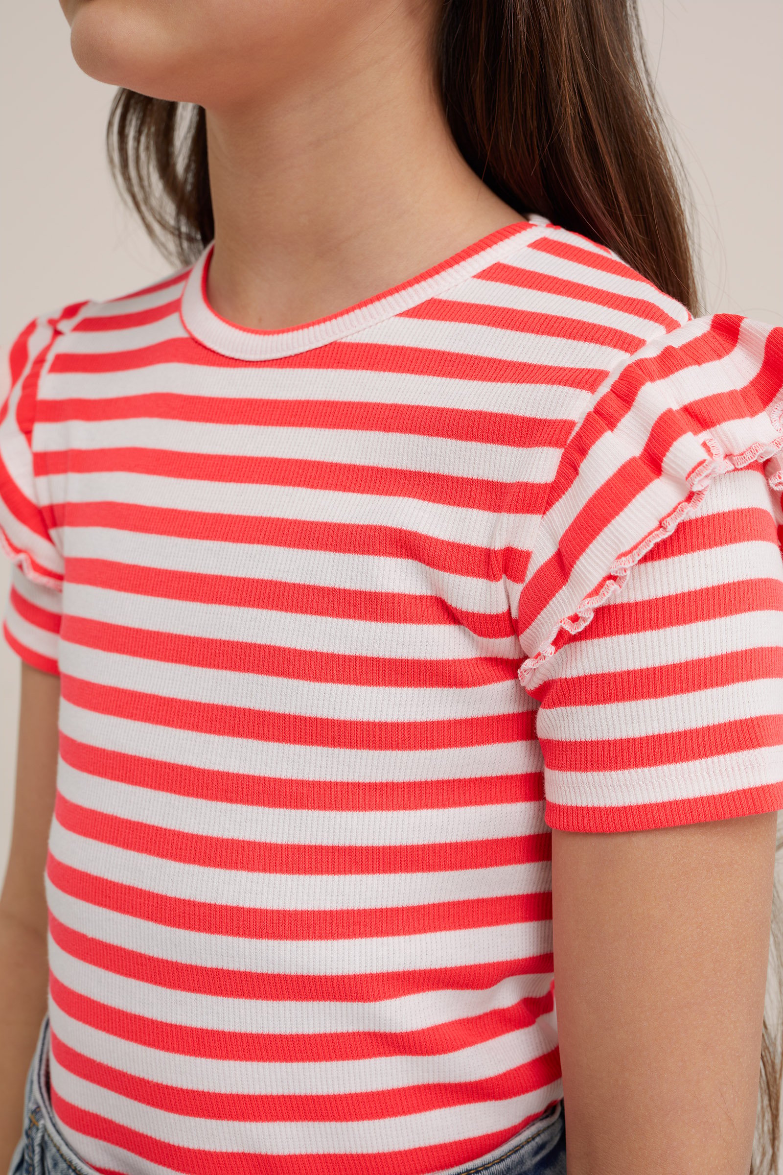 Meisjes T-shirt met dessin WE Fashion Wit
