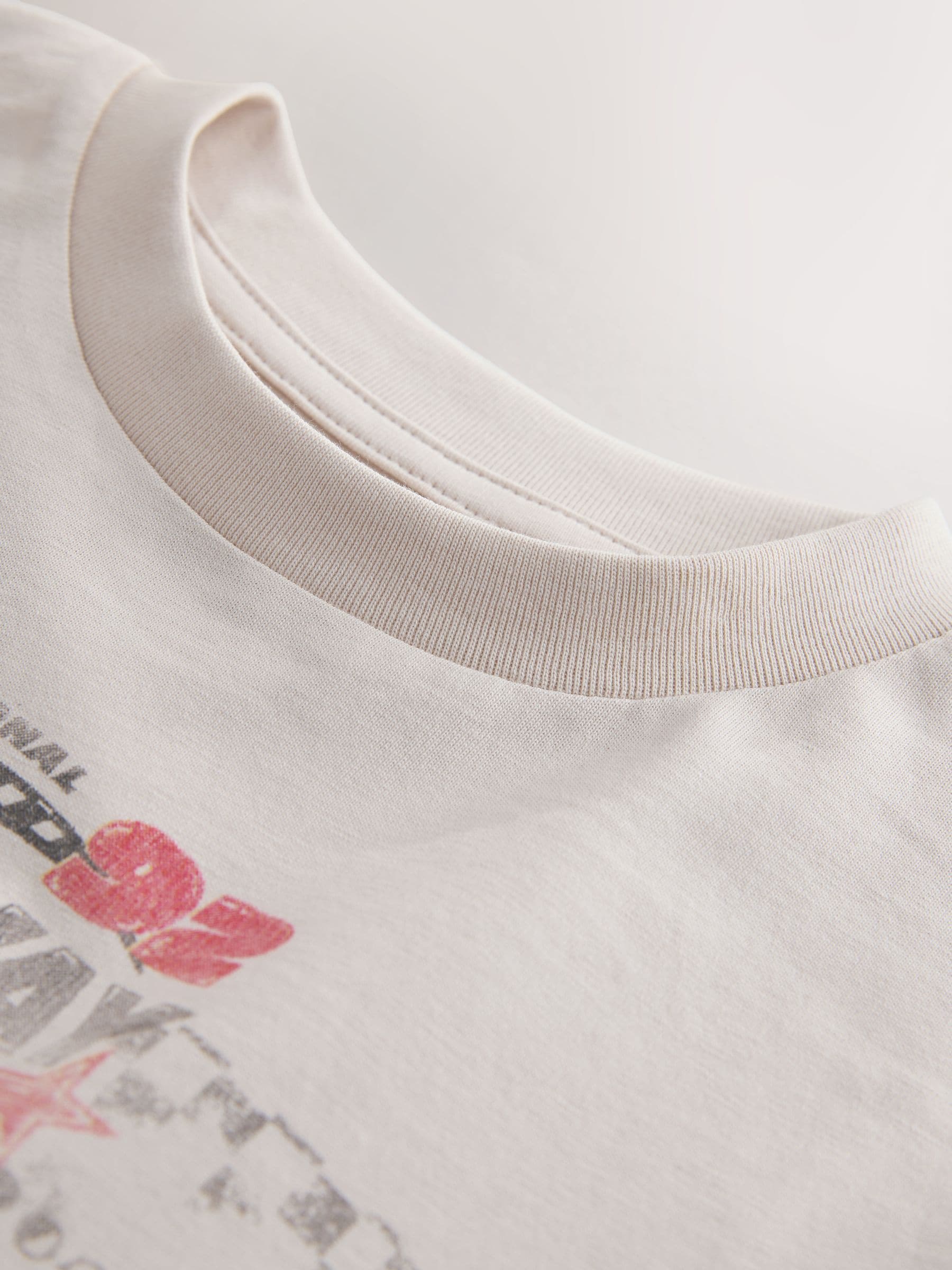 Kiezelkleurige racewagen - Regular fit T-shirt met korte mouwen en grafische print (3-16jaar)