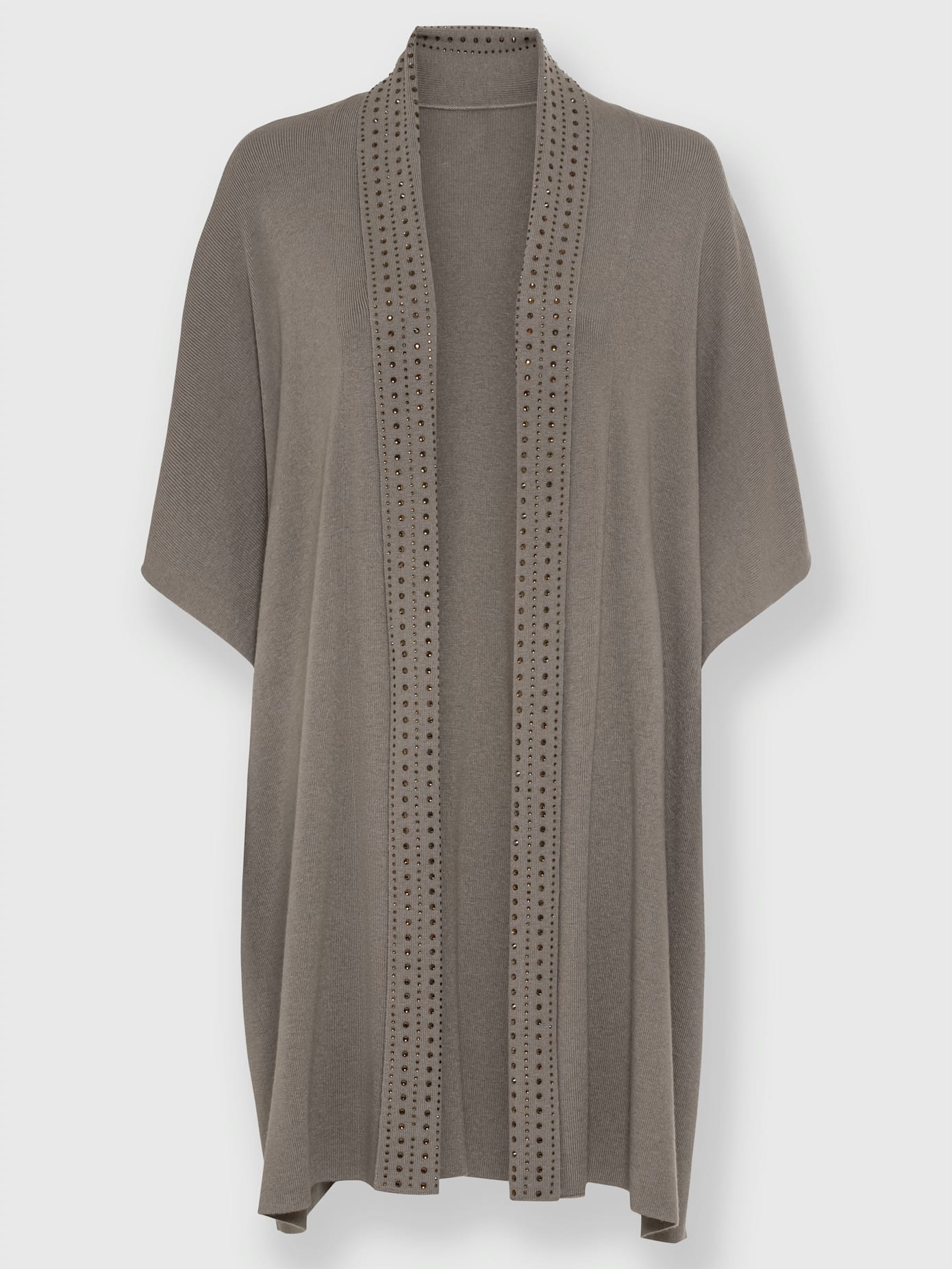 Veste longue en tricot 18% laine