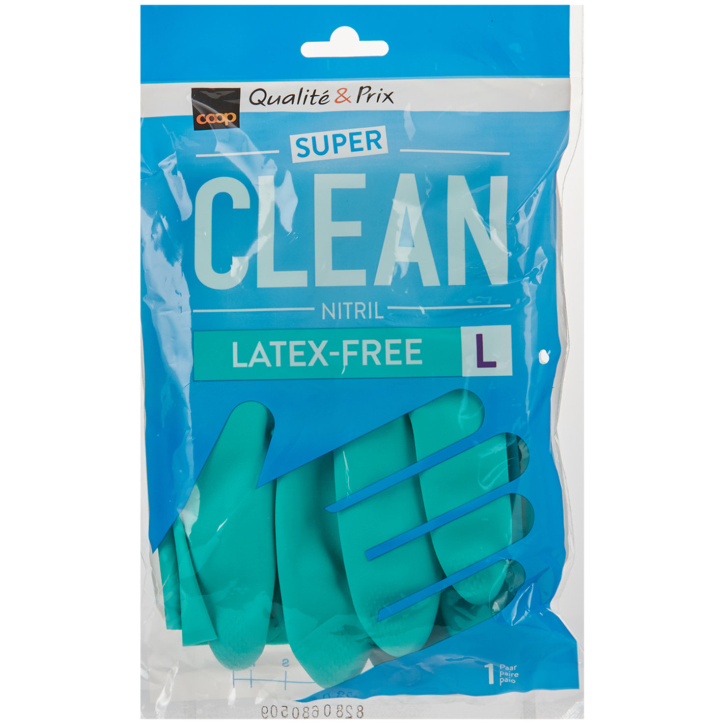 Super Clean Handschuhe Latex-Free mint L, 1 Paar