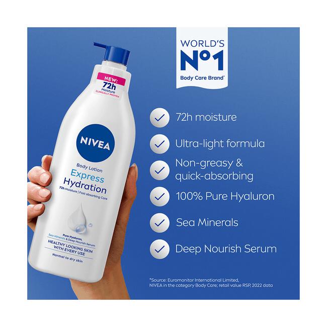 NIVEA Express Body Lotion Pomp 400 ML