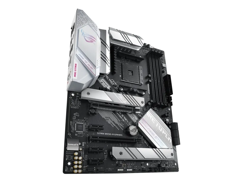 ASUS ROG STRIX B550-A GAMING - Bundkort - ATX - Socket AM4 - AMD B550 Chipset - USB-C Gen2, USB 3.2 Gen 1, USB 3.2 Gen 2 - 2.5 Gigabit LAN - onboard grafik (CPU påkrævet) - HD Audio (8-kanaler)