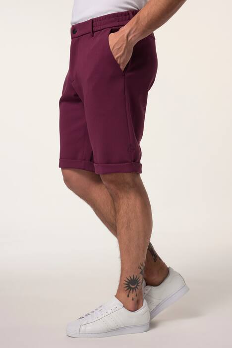 JP AWARE Chino-Bermuda, Bauchfit, FLEXNAMIC®, Nachhaltigkeit, Regular Fit, recyceltes Polyester, bis 72, dunkle kirsche | Ulla Popken