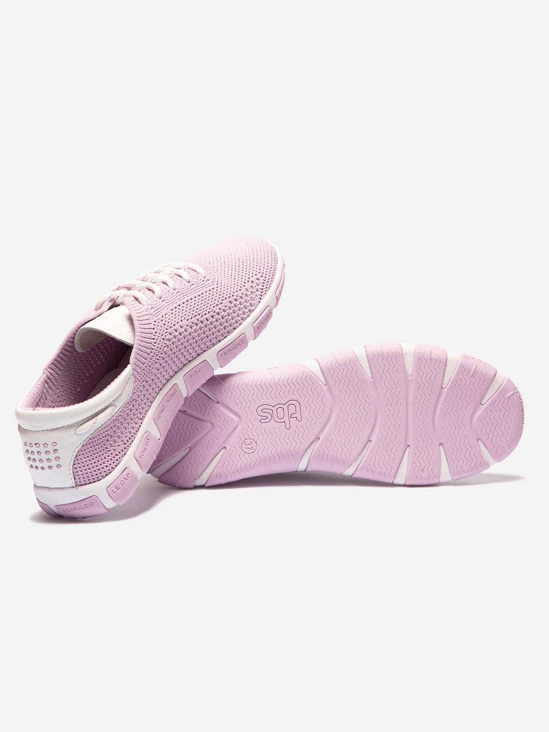 Tennis Femme Textile Recyclé Rose
