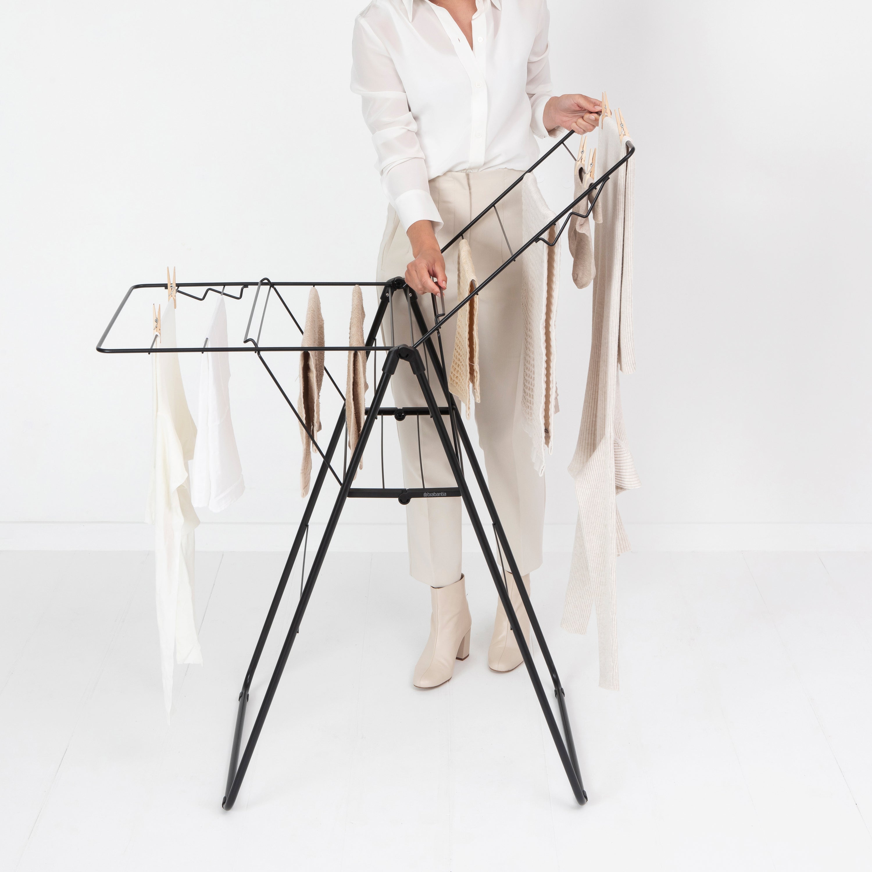 Brabantia HangOn Droogrek 15 Meter - Matt Black