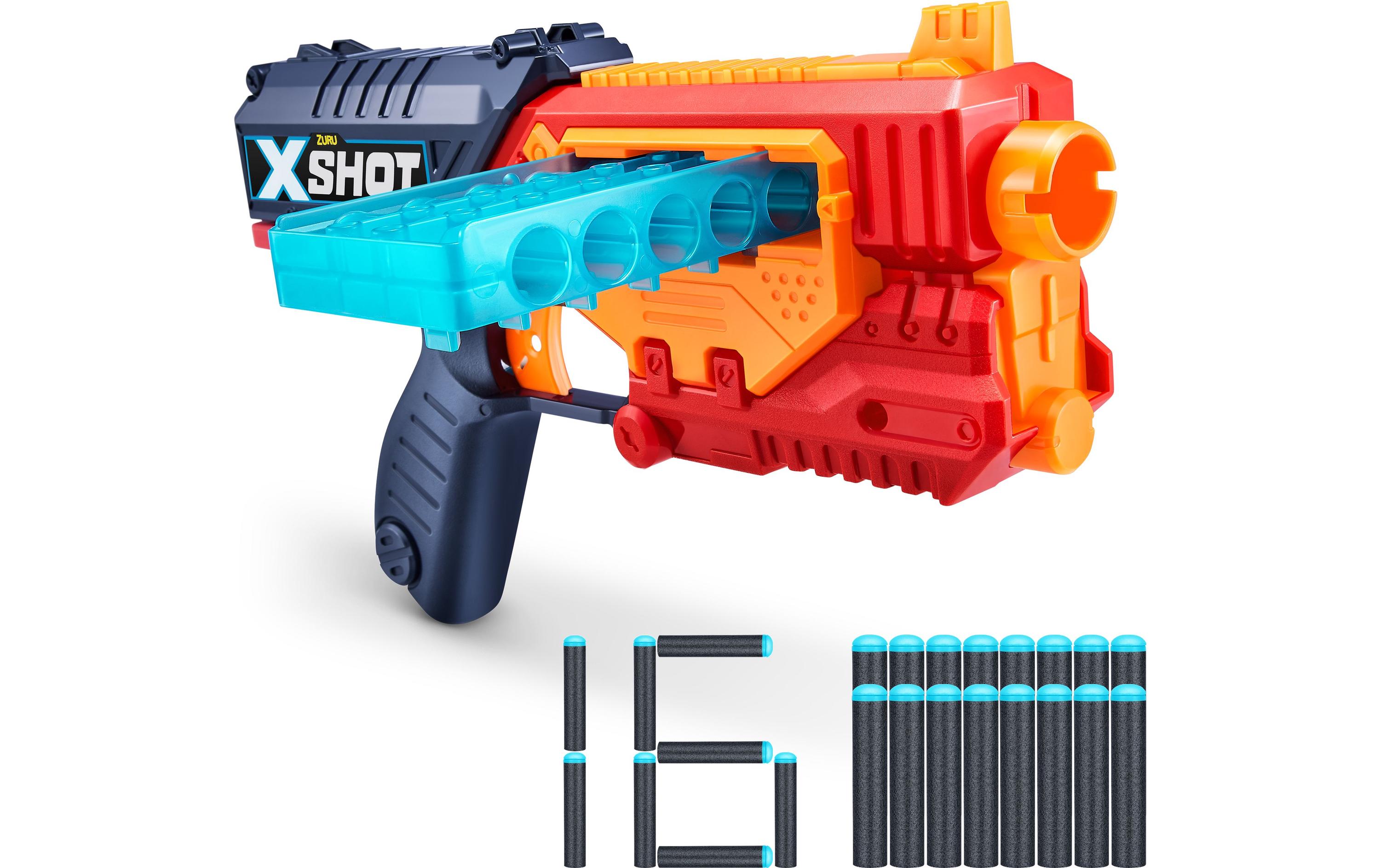 X-Shot Quick Slide mit 16 DartsDart-Blaster