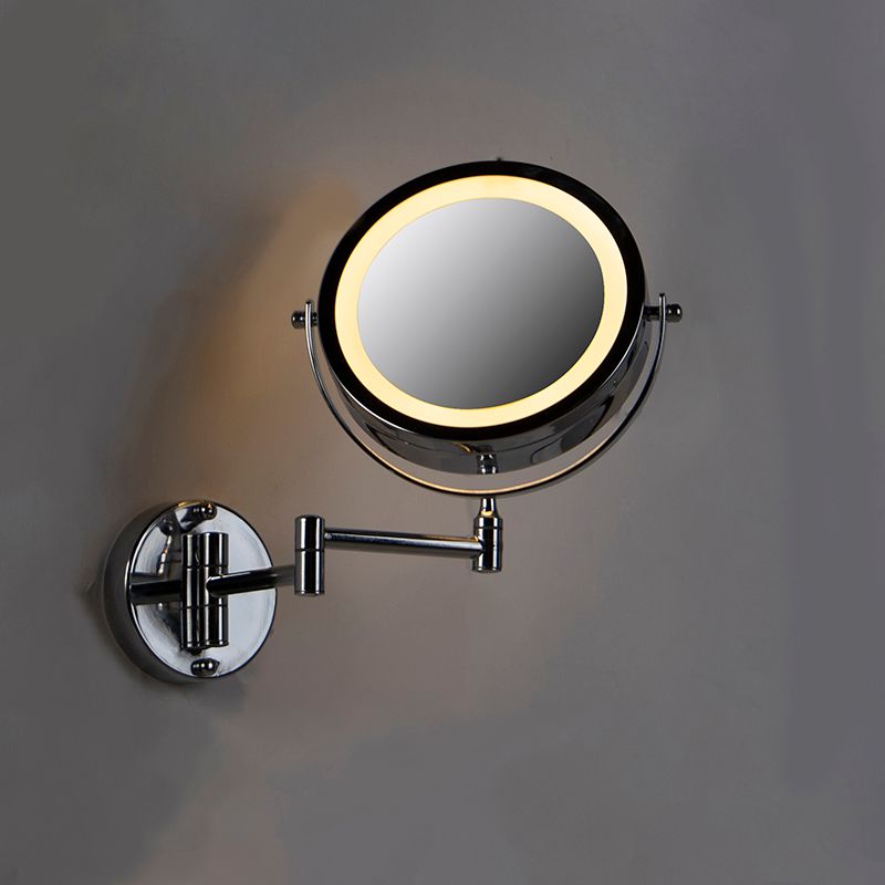 Design wandspiegel chroom incl. LED dim to warm verstelbaar IP44 - Vicino