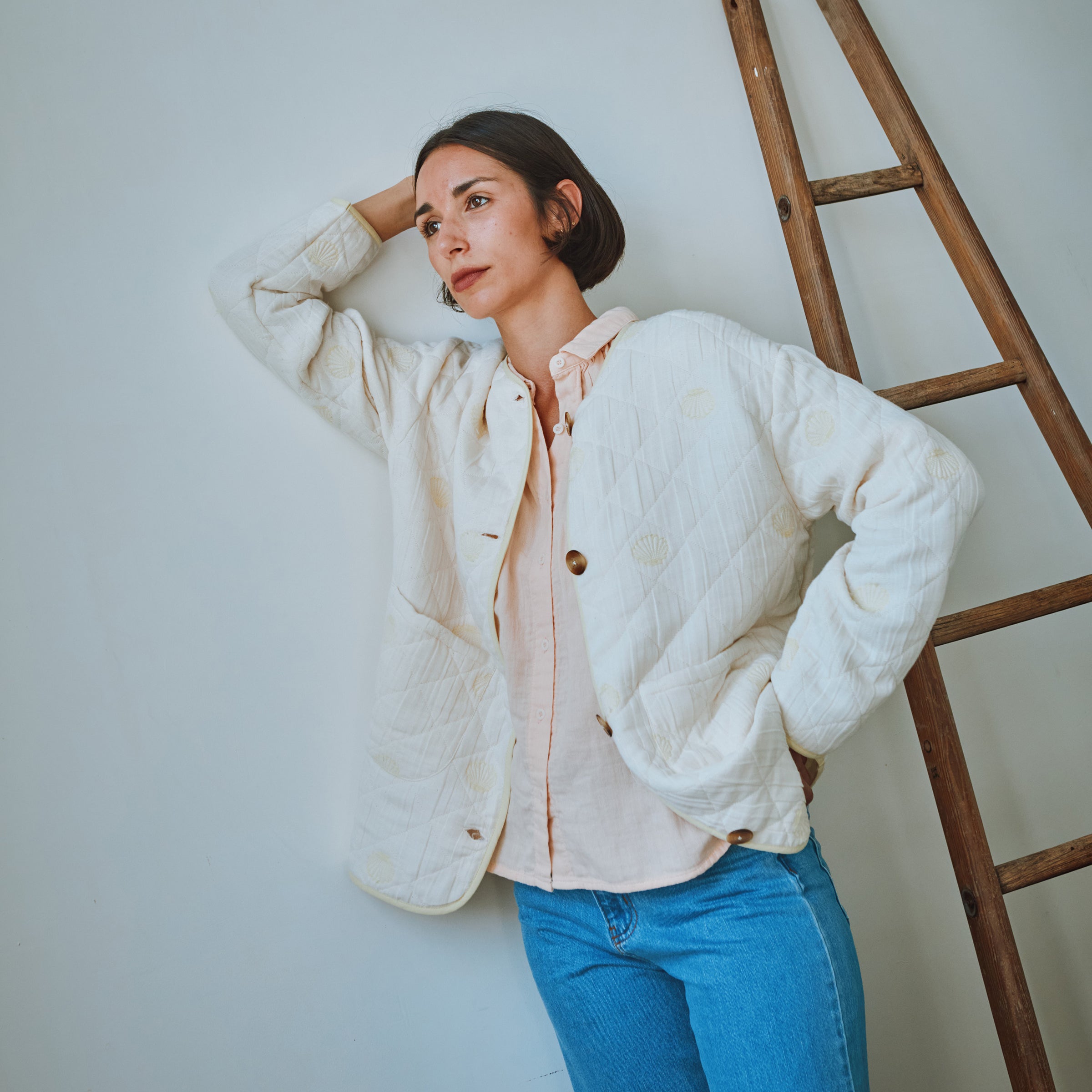 Adult Jacke Pastel Yellow   Almond Milk Shell