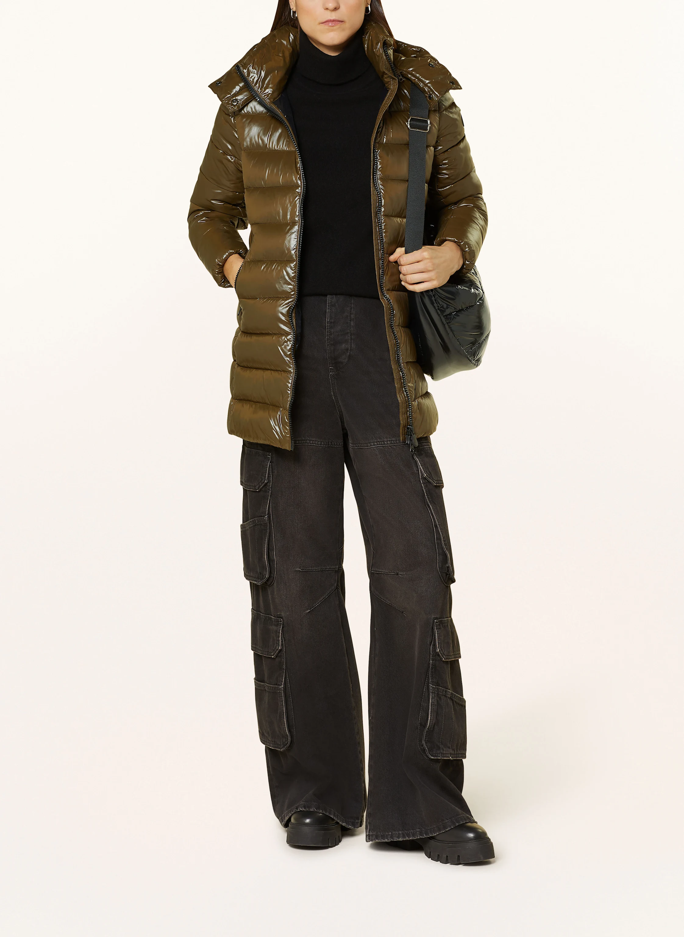 SAVE THE DUCK Steppjacke mit abnehmbarer Kapuze