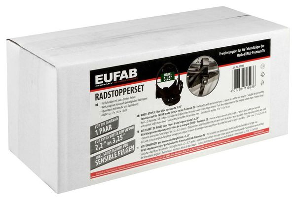 Eufab -  Porte-vélo Eufab: Bloque-roue 3 25 Pouces Pour Porte-vélos Premium Tg  Probc 2  Probc 2 Plus Et Probc 3 - Eufab