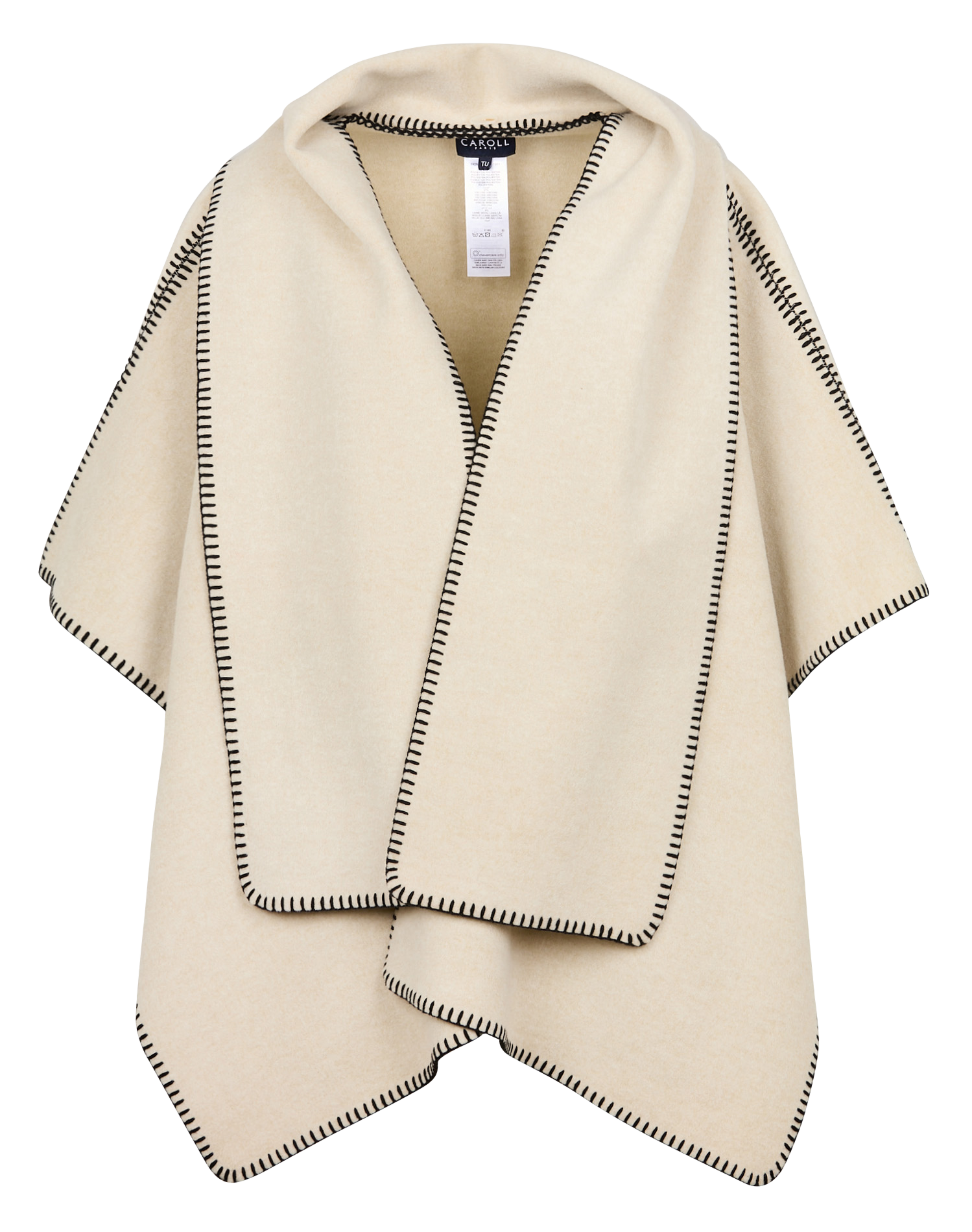 HESTER - Poncho col V| Beige