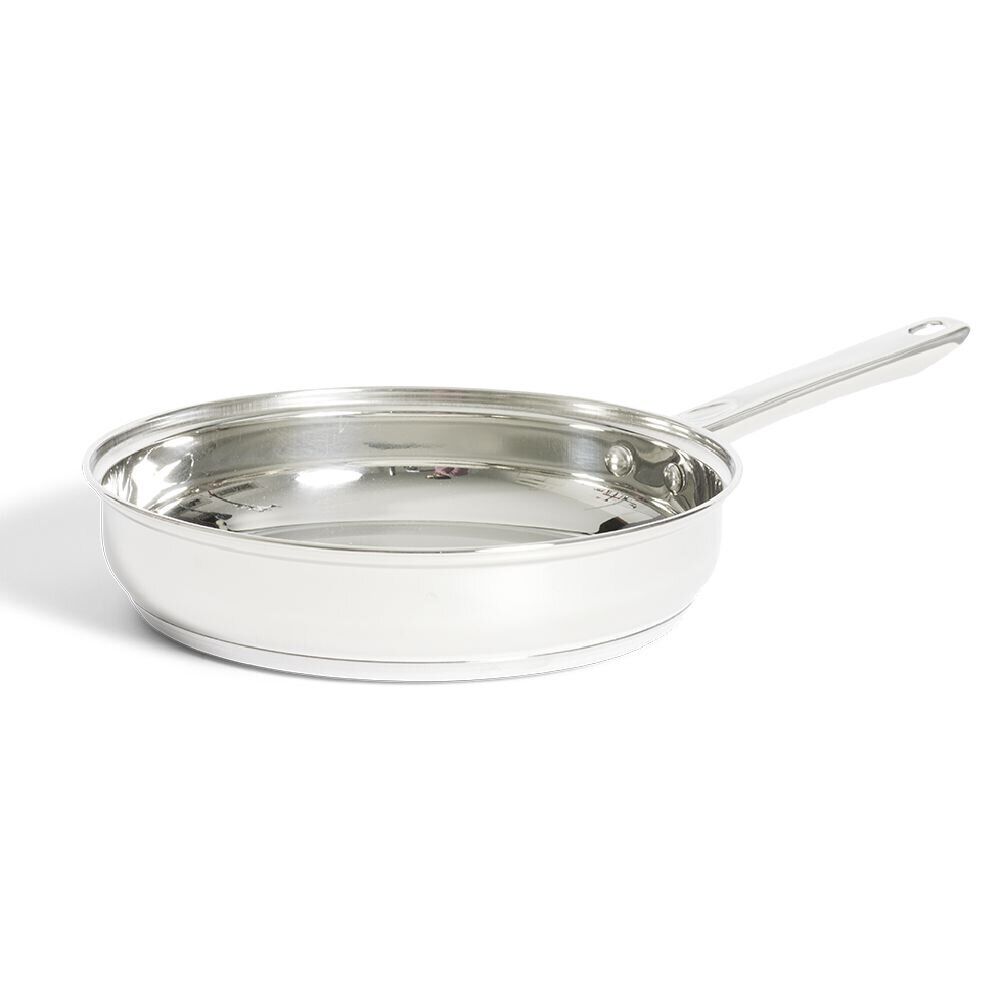 Poêle tous feux dont induction inox gris Ø28cm