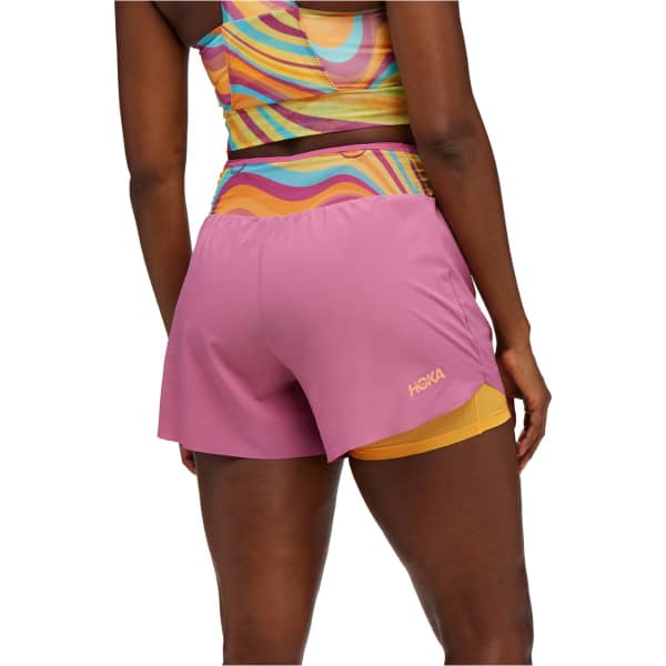 Short running HOKA ONE ONE W SKYGLIDE SHORT BEET ROOT