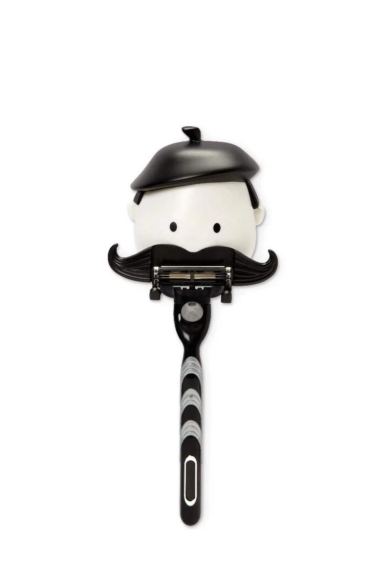 Peleg Design  Mr. Razor, holder til barberskraber - sort/hvid