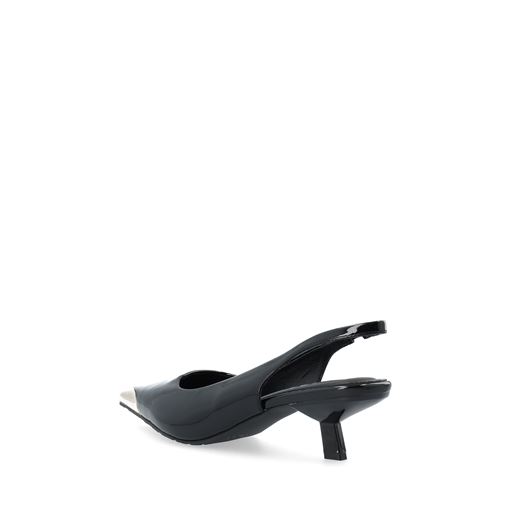 Bianco BIAKristin Kitten Heel Slingback Sko, Black Gold, 39