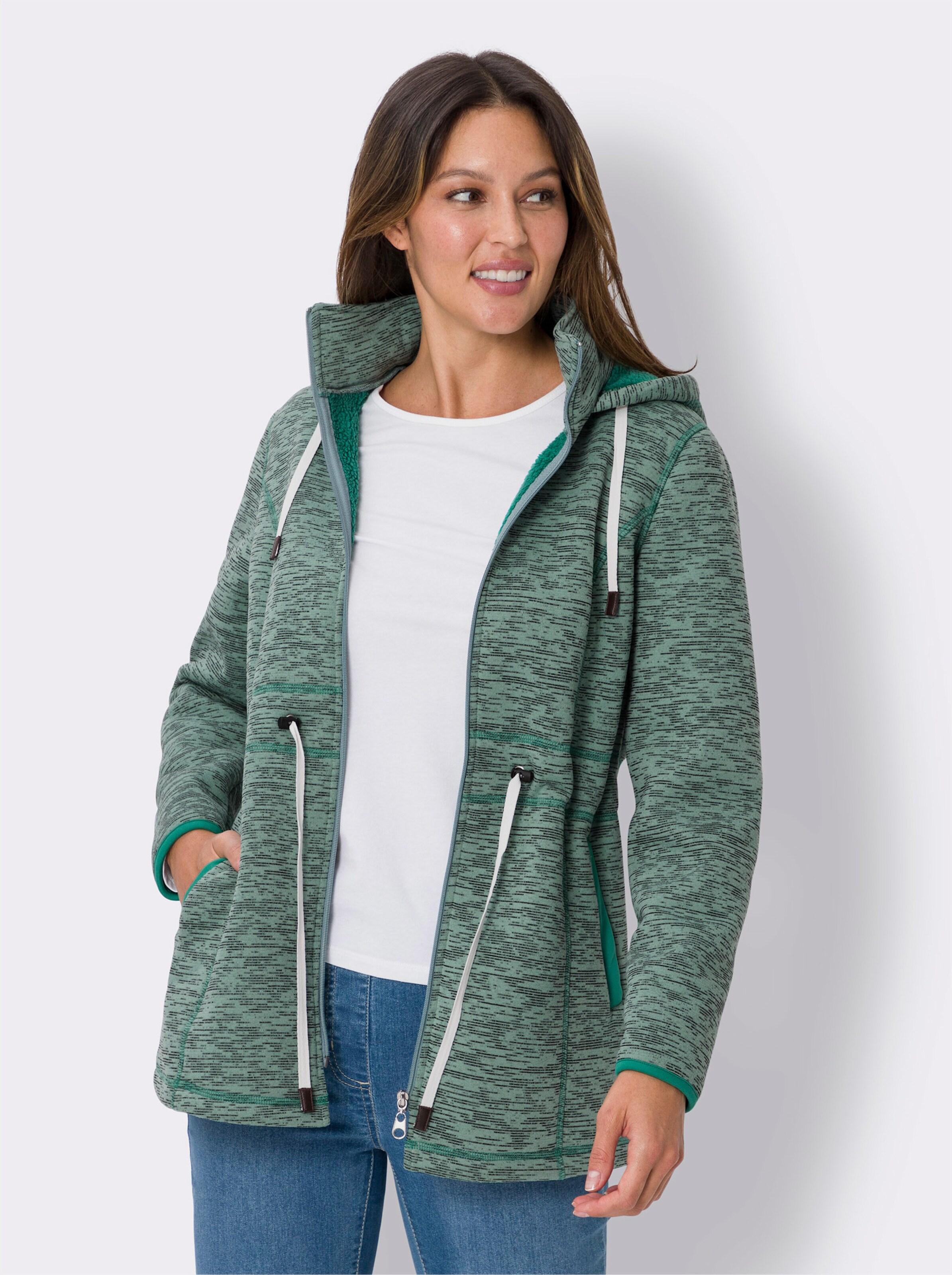 Strickfleecejacke