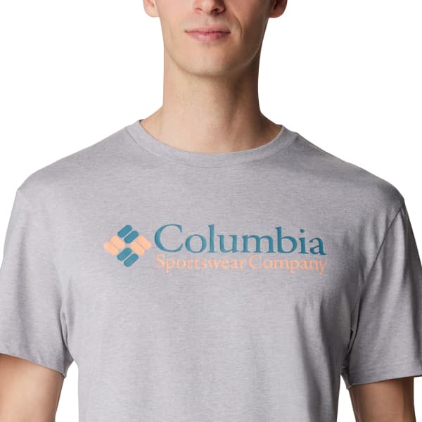 T-shirt COLUMBIA CSC BASIC LOGO TEE COLUMBIA GREY HEATHER/CSC RETRO LOGO