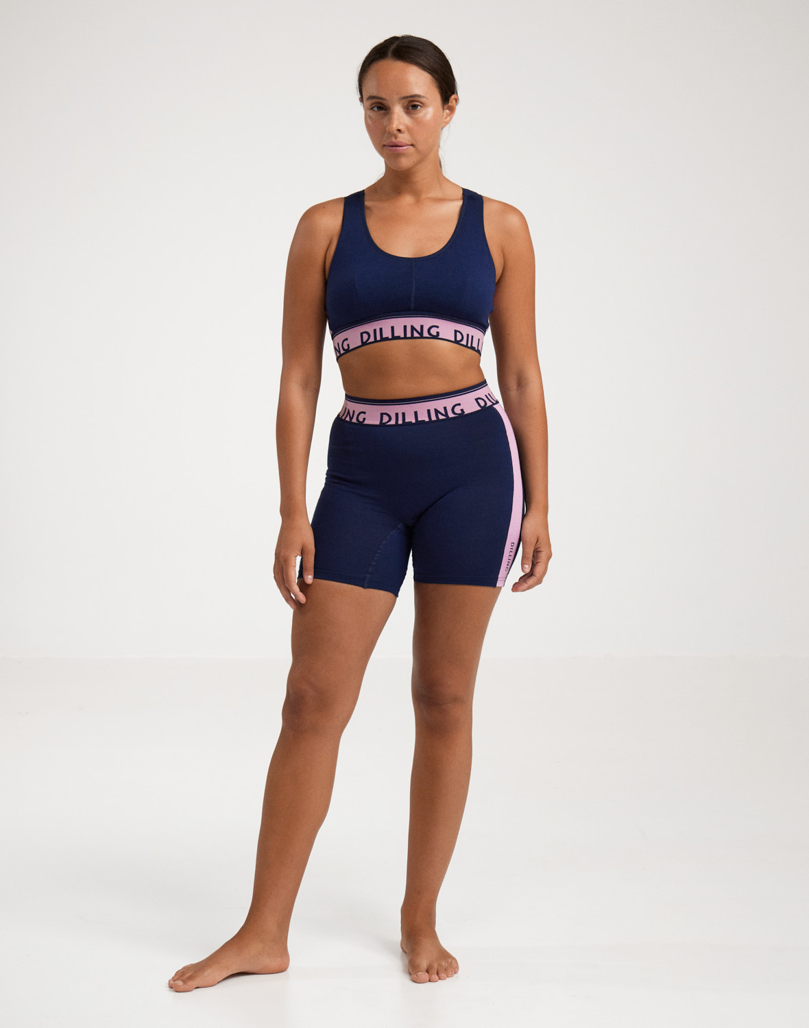 Shorts van merinowol voor dames in Mos