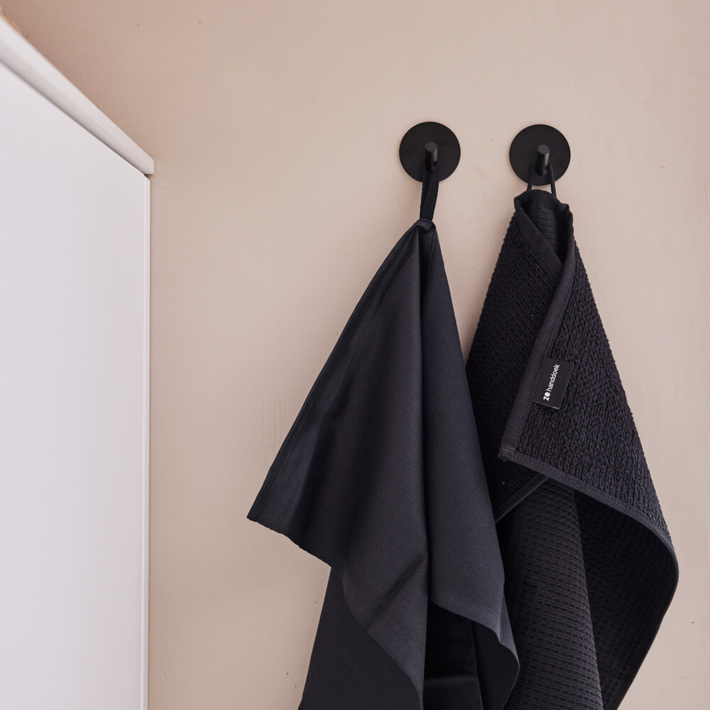 ZO Handdoek Gerecycled Katoen Antraciet2 stuks