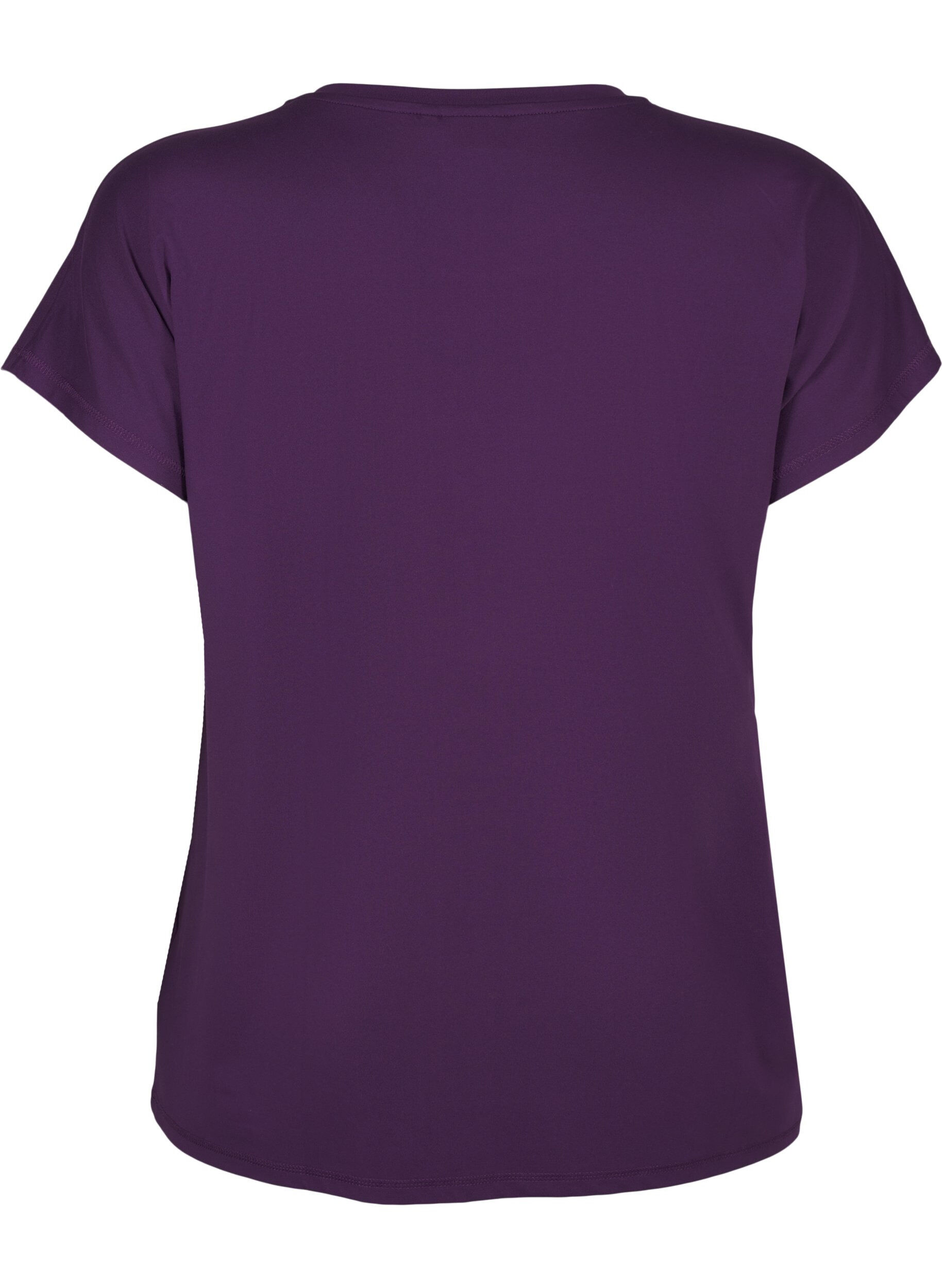 Ensfarvet trænings t-shirt