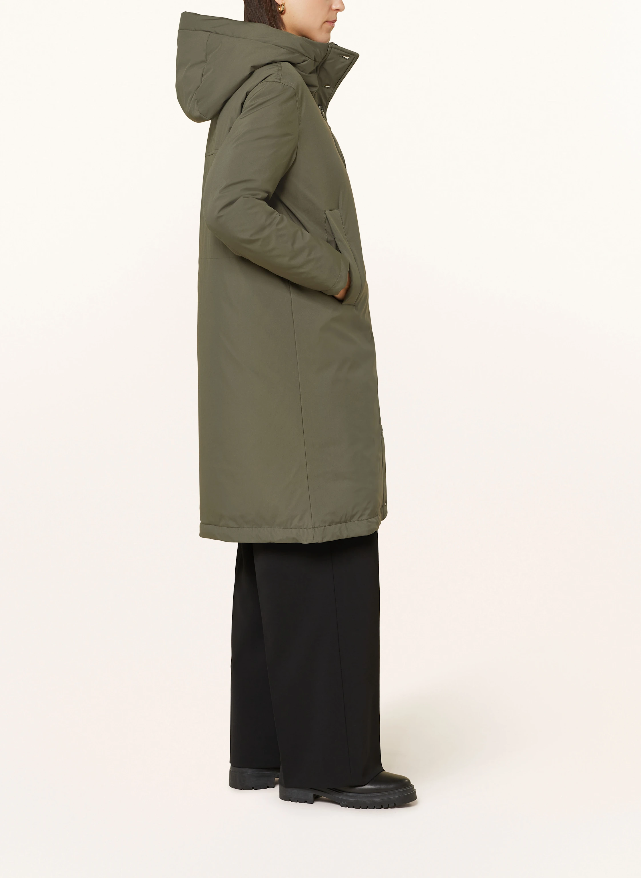 Blauer Daunenmantel CARMEN
