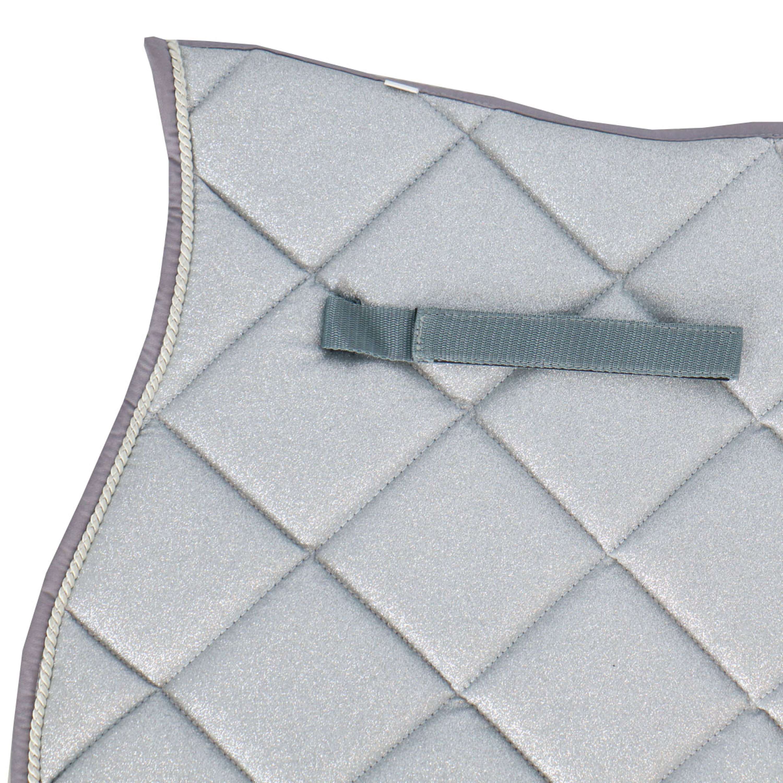 HB Zadeldekje Sparkling Glitter Springen Zilver