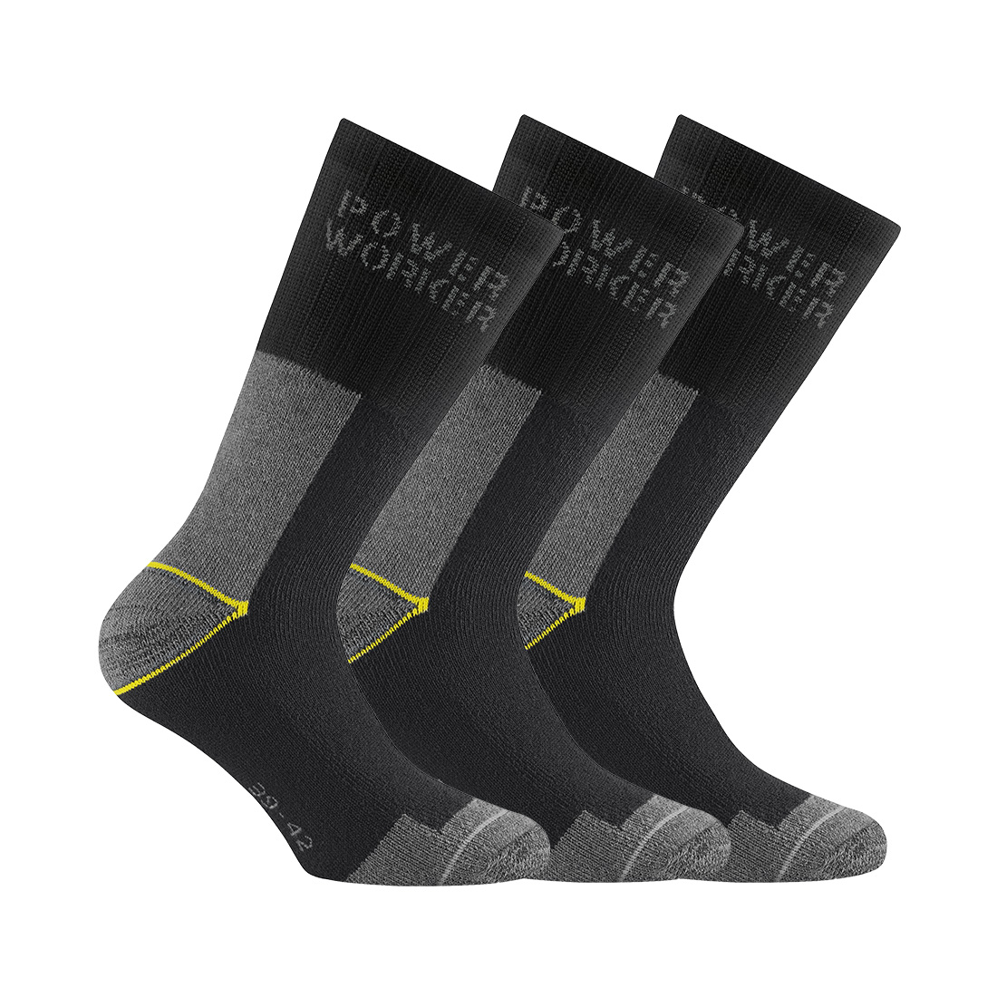 Rohner Socken Herren Power Worker Wilmax 3er Pack schwarz Gr.43/46