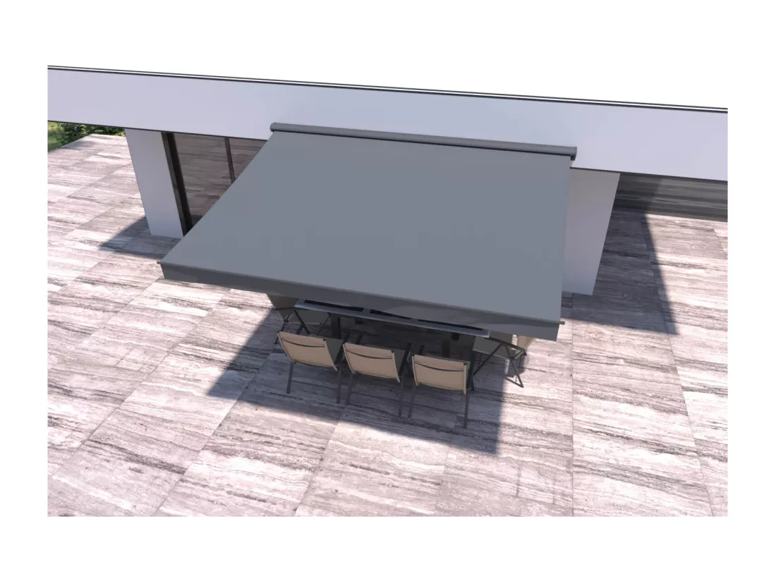 Store banne gris 4X3m LOZIO