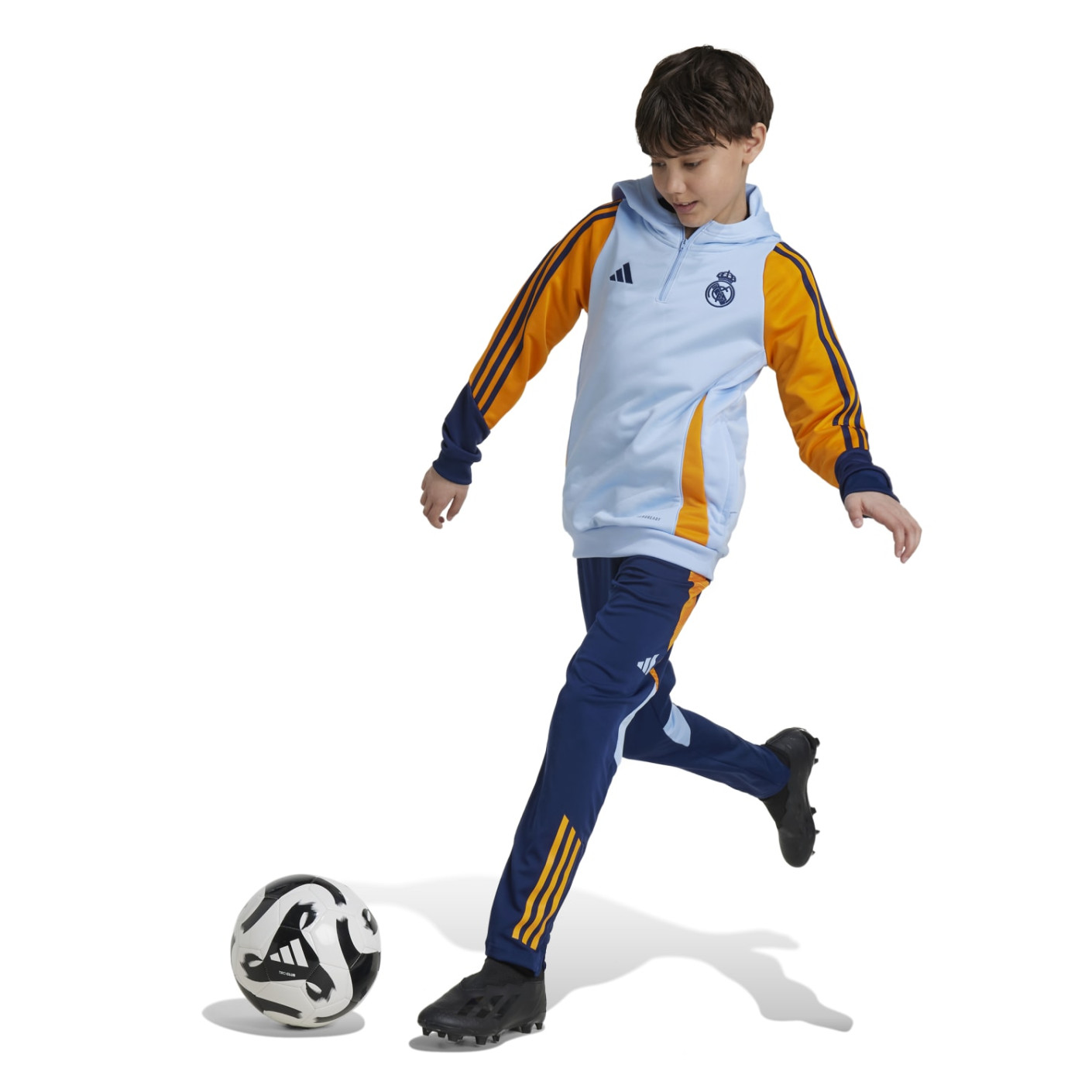 Adidas Real Madrid Trainingsbroek 2024-2025 Kids Donkerblauw Lichtblauw