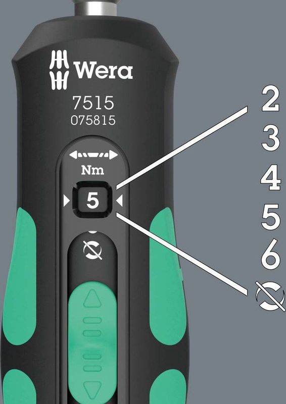 Wera - 7515 Kraftform Safe-Torque Speed - Momentschroevendraaier - 2-6 Nm - 1/4