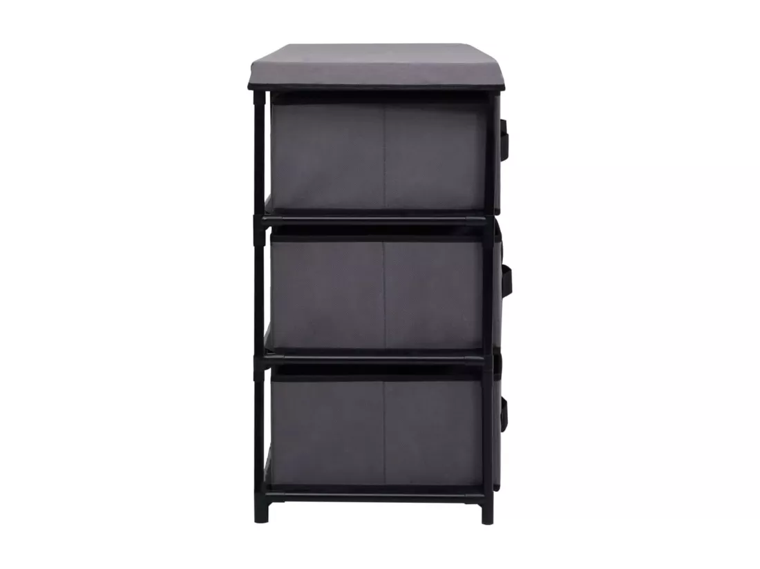 Armoire de rangement à 6 tiroirs 55x29x55 cm Gris Acier