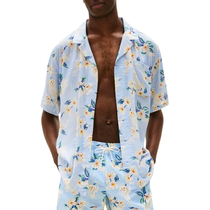 Tommy Hilfiger Flower Print Bowling Overhemd Heren