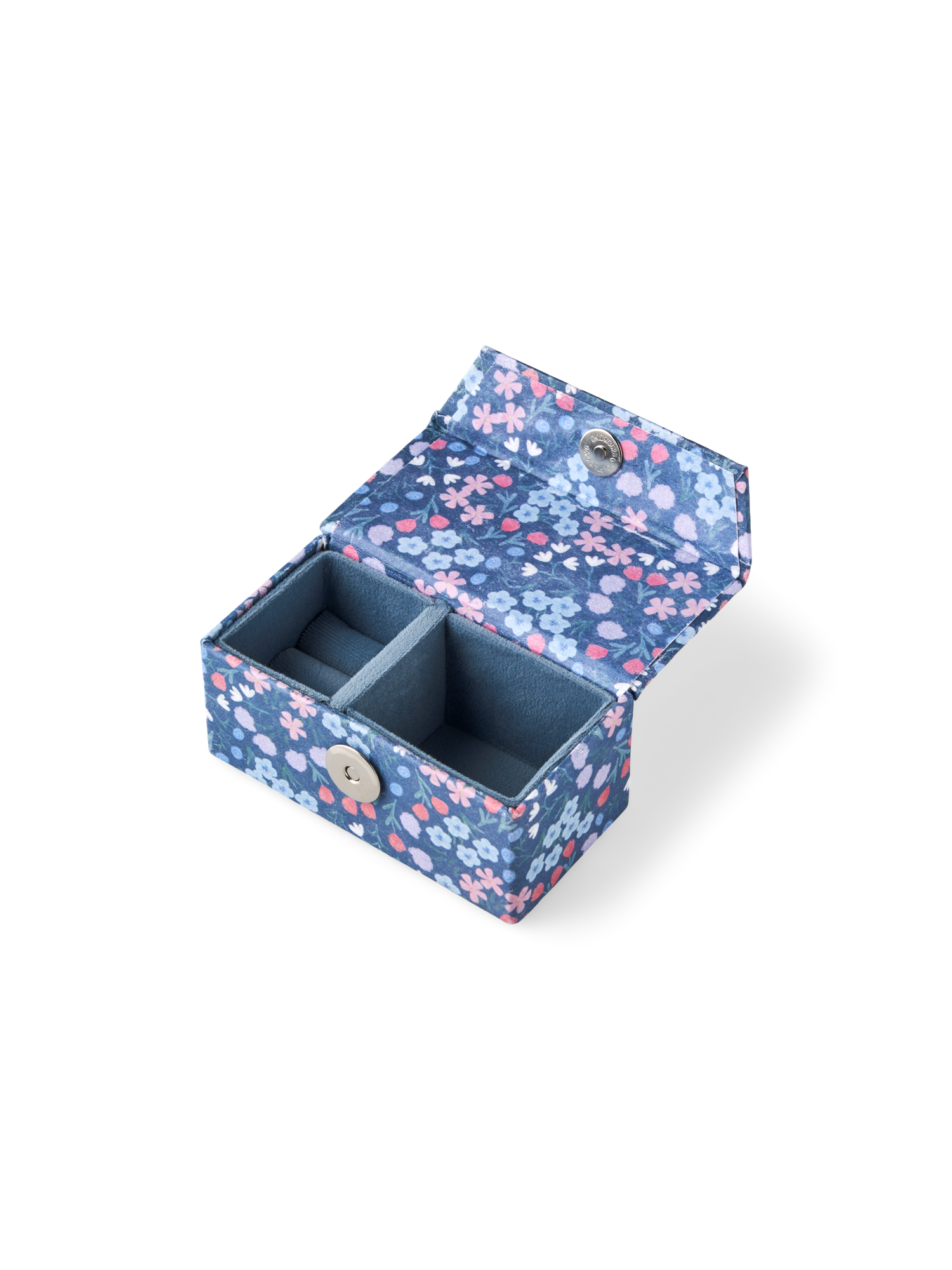Smykkeskrin | Papir. 10 x 5 x 4,5 cm. | Navy