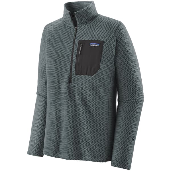 Sweat polaire randonnée PATAGONIA M'S R1 AIR ZIP NECK NOUVEAU GREEN