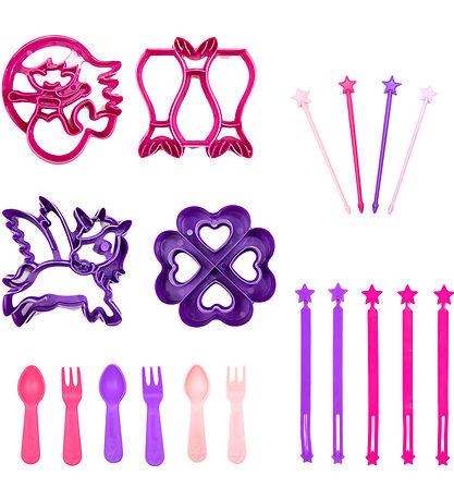 Lunch Punch Lunchbox Zubehör - Cutter & Bento Fun - 19 Teile - E