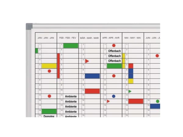 MAUL whiteboard årsplanlegger MAULstandard 60x90cm