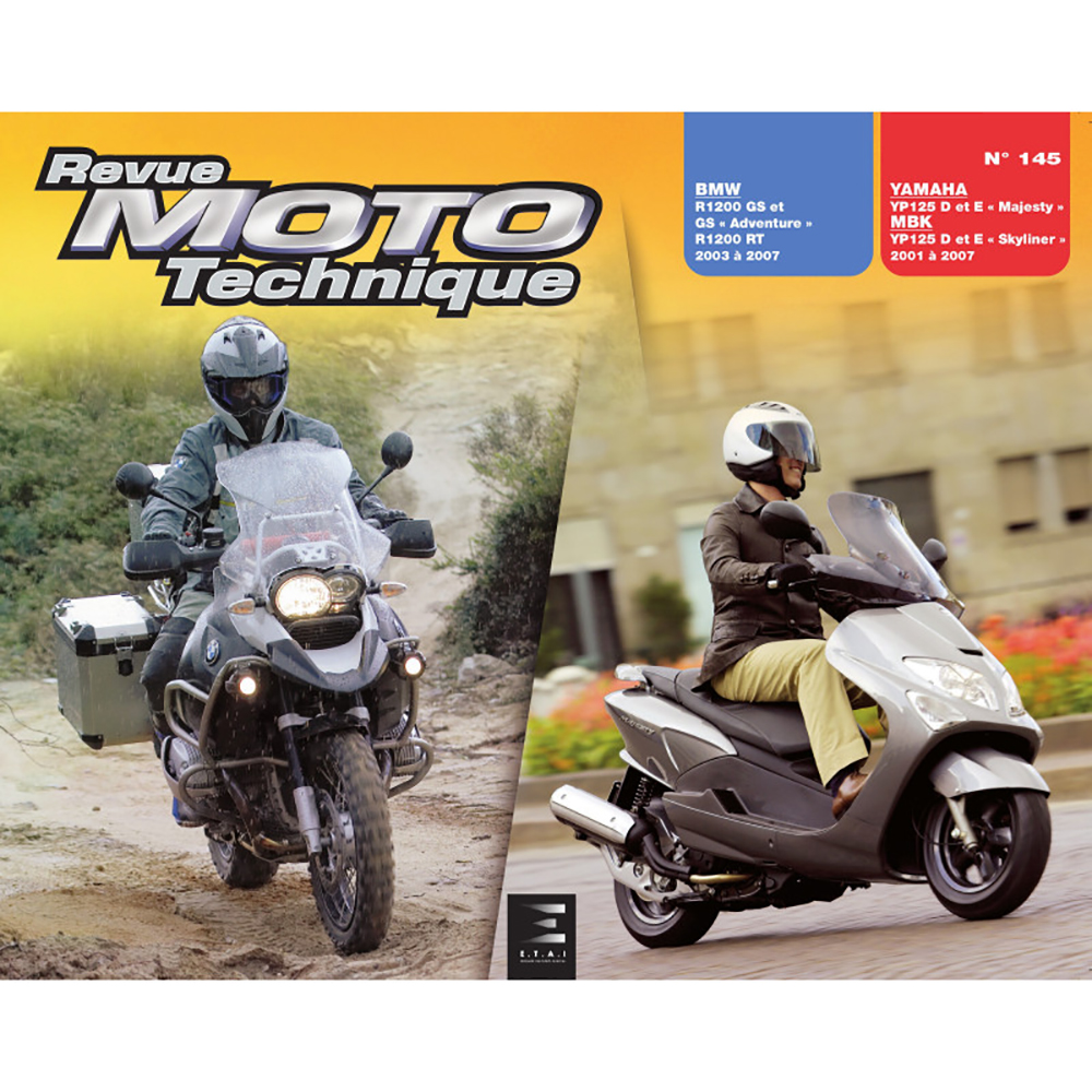 Etai - RMT 145.1 BMW R1200 (2003 à 2007) et YAMAHA/MBK YP125 (2001 à 2007)